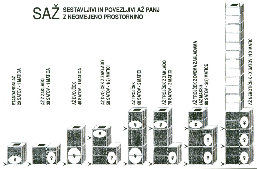 Nova raba standardnih A panjev, kot panjskega sistema z neomejeno prostornino